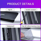 Mercedes Benz AMG Carbon Fiber Car Door Threshold Scratch Proof Sticker Decal