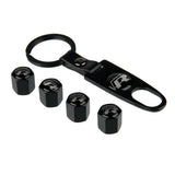 4pcs/set Volkswagen VW GTI S Racing Rline Logo Car Air Valve Stem Cap Auto Tyre Valve Covers with Keychain