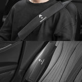 2pcs 33cm Renault Logo Suede Car Seat Safety Belt Pads Shoulder Protection Cover