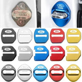 4pcs/set Ford Stainless Steel Car Door Lock Cover Protection