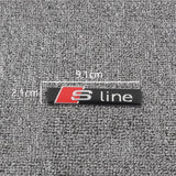 Audi Sline Metal Car Rear Sticker Side Emblem Badge Decal