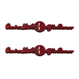 2pcs Alfa Romeo Metal Car Body Sticker Emblem Badge Decal