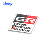 Car Grille Emblem Rear Decal for GR Toyo Gazoo Racing CHR Avalon Supra Corolla Rav4 Avensis Auris Yaris Head Trunk Badge