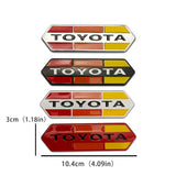 Metal Modified Decals Styling for Highlander Carmy Avalon Prius Corolla Yaris Hilux Auris Prius Badge Accessories