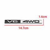 Car Trunk Badge Emblem Sticker for Toyota V6 4WD Reiz RAV4 Aygo Avensis Auto Whole Body Decal Exterior Accessories