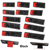 Audi S3 S4 S5 S6 S7 S8 RS3 RS4 RS5 RS6 RS7 RS8 Logo ABS Car Front Grille Emblem Badge