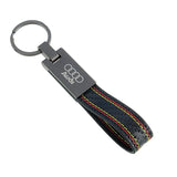Audi Metal Carbon Fiber Car Keychain