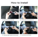 BMW M Performance Car Headrest Hooks with Phone Holder Seat Back Organizer Hanger
