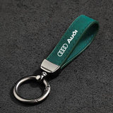 Audi Logo Metal Suede Car KeyChain