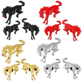 3pcs/set Ford Bronco Horse Logo Metal Car Rear Sticker Auto Body Side Fender Emblem Badge Decal