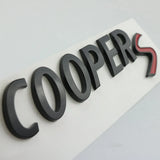 3D Letters Sticker Car Rear Trunk Emblem Accessories for Mini Cooper S Logo R50 R52 R53 R55 R56 F54 F55 F56 F60 Badge Decoration