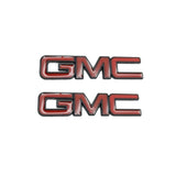 2PCS Trunk Sticker Metal Red Emblem Badge for GMC Logo Sierra Canyon Yukon Envoy Safari Savana Terrain Acadia Car Accessories