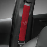2pcs/set Mitsubishi Suede Car Safety Belt Pads Shoulder Covers