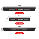 Mercedes Benz Carbon Fiber Car Door Threshold Scratch Proof Sticker Decal
