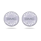 2pcs GMC Logo Car Water Coasters 7-color LED Light Cup Mat Holder