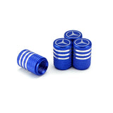 4pcs/set Mercedes Benz Metal Car Wheel Tire Valve Stem Caps Covers