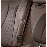 2pcs 33cm Toyota Crown Logo Suede Car Seat Safety Belt Pads Shoulder Protection Cover