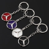 Mercedes Benz Diamond Metal Car Key Rings Keychain Pendant