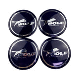 4pcs 56mm Ford Wolf Shelby RS ST Car Wheel Center Hub Cap Sticker Decal