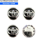 4pcs/set 58/60/62mm Toyota Car Wheel Center Hub Caps Hub Covers