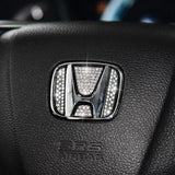 Diamond Car Styling steering wheel Emblem Sticker for Honda