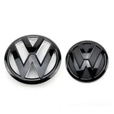 Auto Accessories 130mm Car Front Grille Center Badge 100mm Rear Trunk Emblem for Volkswagen VW Jetta MK6 2011-2014 5C6853601