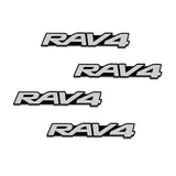 4pcs/set Toyota Rav4 Prado Corolla CHR Hilux Auris Avensis Prius YARIS Metal Car Stereo Sticker Auto Audio Emblem Decal