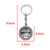 Jeep TRAIL RATED 4X4 Logo Metal Car Key Rings Keychain Pendant