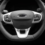 3pcs Stainless Steel Car Steering Wheel Sticker Auto Front Head Decal Rear Emblem Badge for Ford Focus Edge STline Territory Mondeo TAURUS Escort Everest Decoration