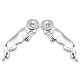 2PCS Dodge Sheep Metal Car Body Side Sticker Trunk Emblem Badge Decal