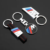 BMW M Power Metal Car Keychain Holder Keyring Pandant
