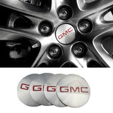 4pcs/set 56mm GMC Car Wheel Center Hub Cap Sticker Decal