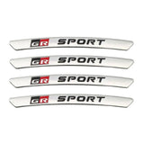4pcs/set 9cm GR Sport GR Toyota Racing Aluminum Alloy Car Wheel Rim Tyre Sticker