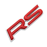 ABS Car Body Side Emblem Badge RS Logo Sticker for Honda Jazz Pilot Civic Accord City FIT CRV HRV Crosstour Odyssey