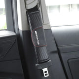 AMG Carbon Fiber  Car Seat Safety Belt Cover for Mercedes Benz W246 W176 W203 W204 W205 W211 W212 W213 W220 W222