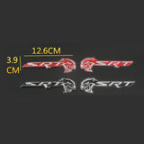 Dodge SRT Metal Car Front Grille Emblem Auto Body Side Sticker Decal