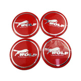 4pcs 56mm Ford Wolf Shelby RS ST Car Wheel Center Hub Cap Sticker Decal