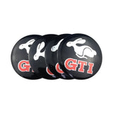 4pcs/set 56mm Volkswagen VW Rline GTI ABT Logo Car Wheel Center Hub Cap Sticker Decal