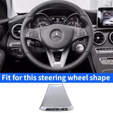 Car Steering Wheel Emblem Sticker for Mercedes Benz W203 W204 W205 W176 W211 W212 W213 GLA GLC