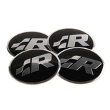 4pcs/set 56mm Volkswagen VW Rline GTI ABT Logo Car Wheel Center Hub Cap Sticker Decal