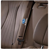 2pcs 33cm Subaru Logo Suede Car Seat Safety Belt Pads Shoulder Protection Cover