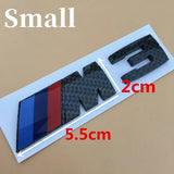 BMW M3 M5 M Power Real Carbon Car Rear Sticker Side Emblem Badge