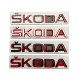Skoda Metal Car Rear Sticker Trunk Emblem Badge Decal