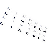 Lincoln Logo ABS Letter Car Rear Sticker Emblem Badge Decal