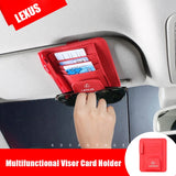 Car Sun Visor Sunglasses Storage Bag Card Case for Lexus
