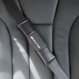 AMG Carbon Fiber  Car Seat Safety Belt Cover for Mercedes Benz W246 W176 W203 W204 W205 W211 W212 W213 W220 W222