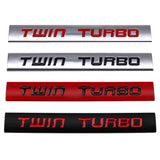 Ford TWIN TURBO Metal Car Rear Sticker Auto Body Side Emblem Badge Decal
