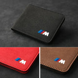 BMW M Power Suede Car Driver License Holder Cover Organizer