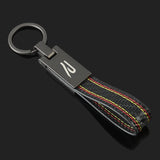 For Volkswagen VW R Logo Passat MK7 MK5 CC Polo Golf Jetta Tiguan Touran Car Emblem Keychain Pendant Auto Key Chain Key Holder Accessories