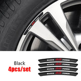 4pcs/set 9cm Honda Mugen Aluminum Alloy Car Wheel Rim Tyre Sticker